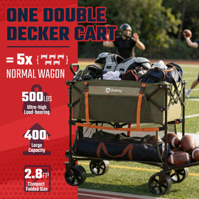 Sekey extender feature expands cargo space for oversized items on camping trips.