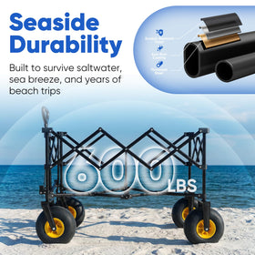 Sekey all-terrain wheels handling gravel and grass smoothly