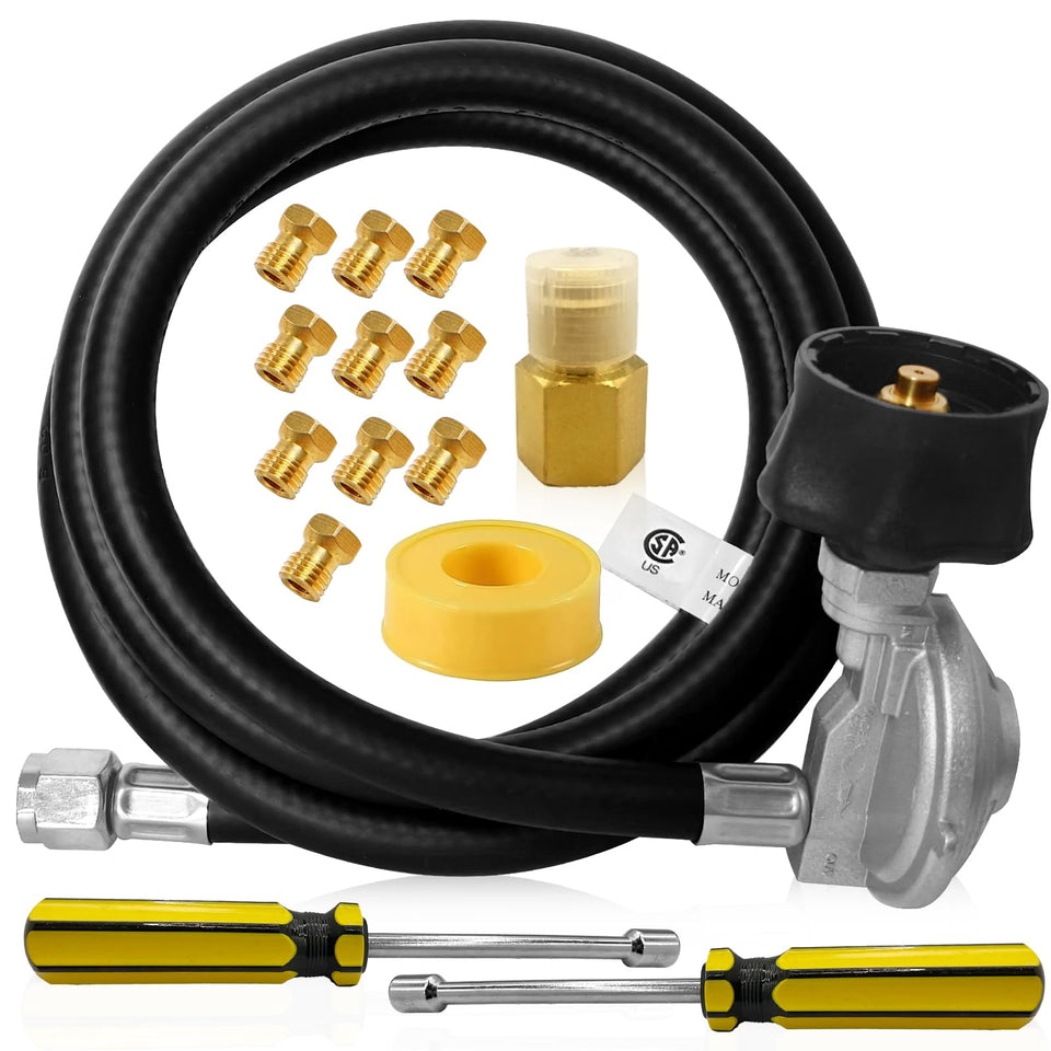Sekvira Weber Summit propane kit with 5ft hose and regulator for easy install.