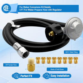 Sekvira Weber Summit LP nozzles for precise BTU matching.
