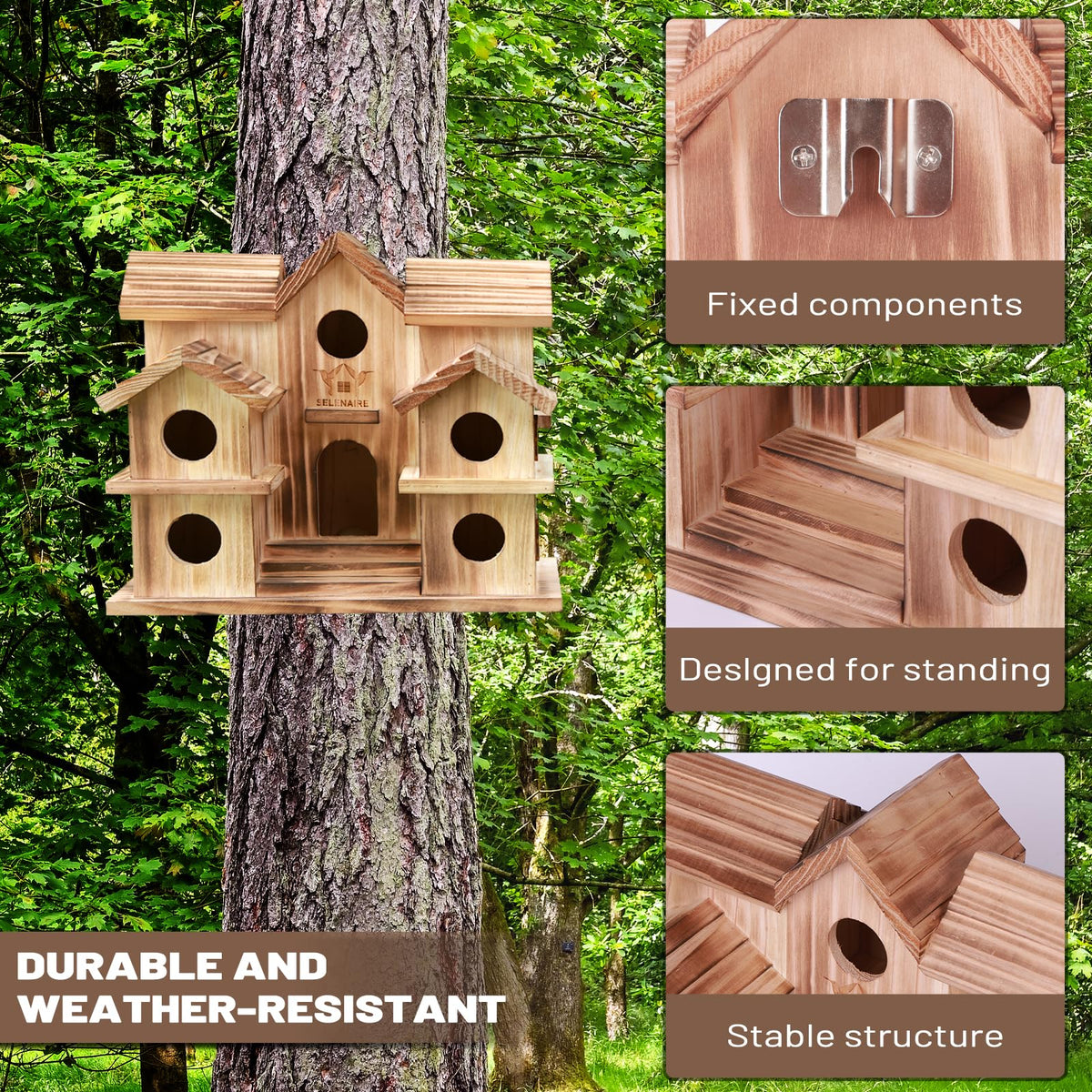 SELENAIRE triple-ventilation windows; promotes healthy airflow for nests.
