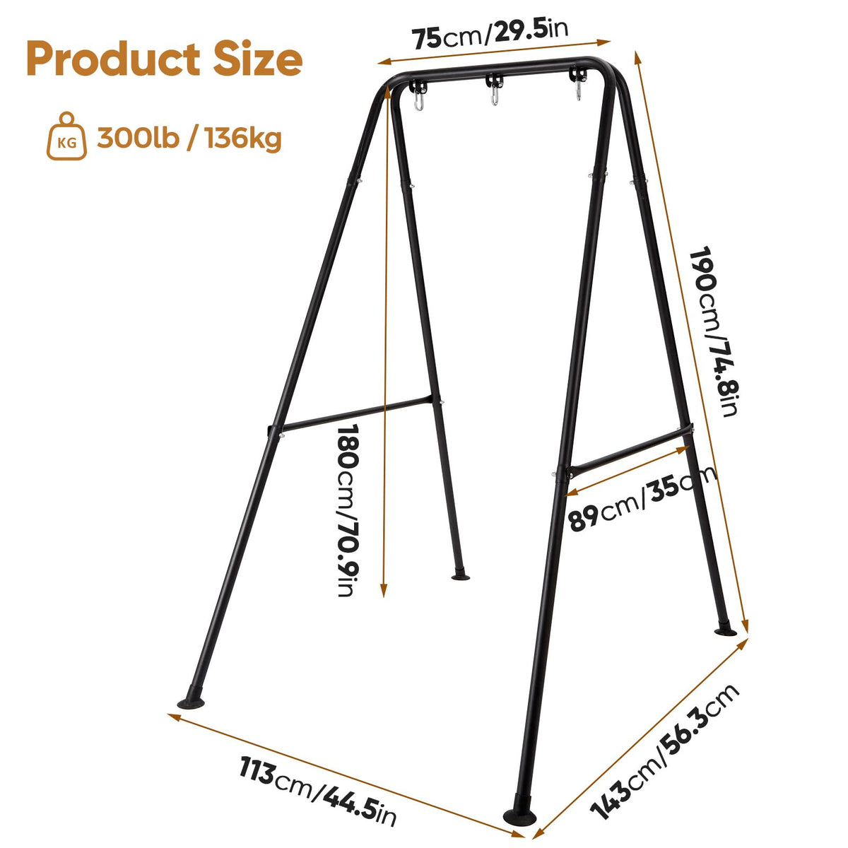 SELFLA stable non-slip feet provide secure use on various surfaces.