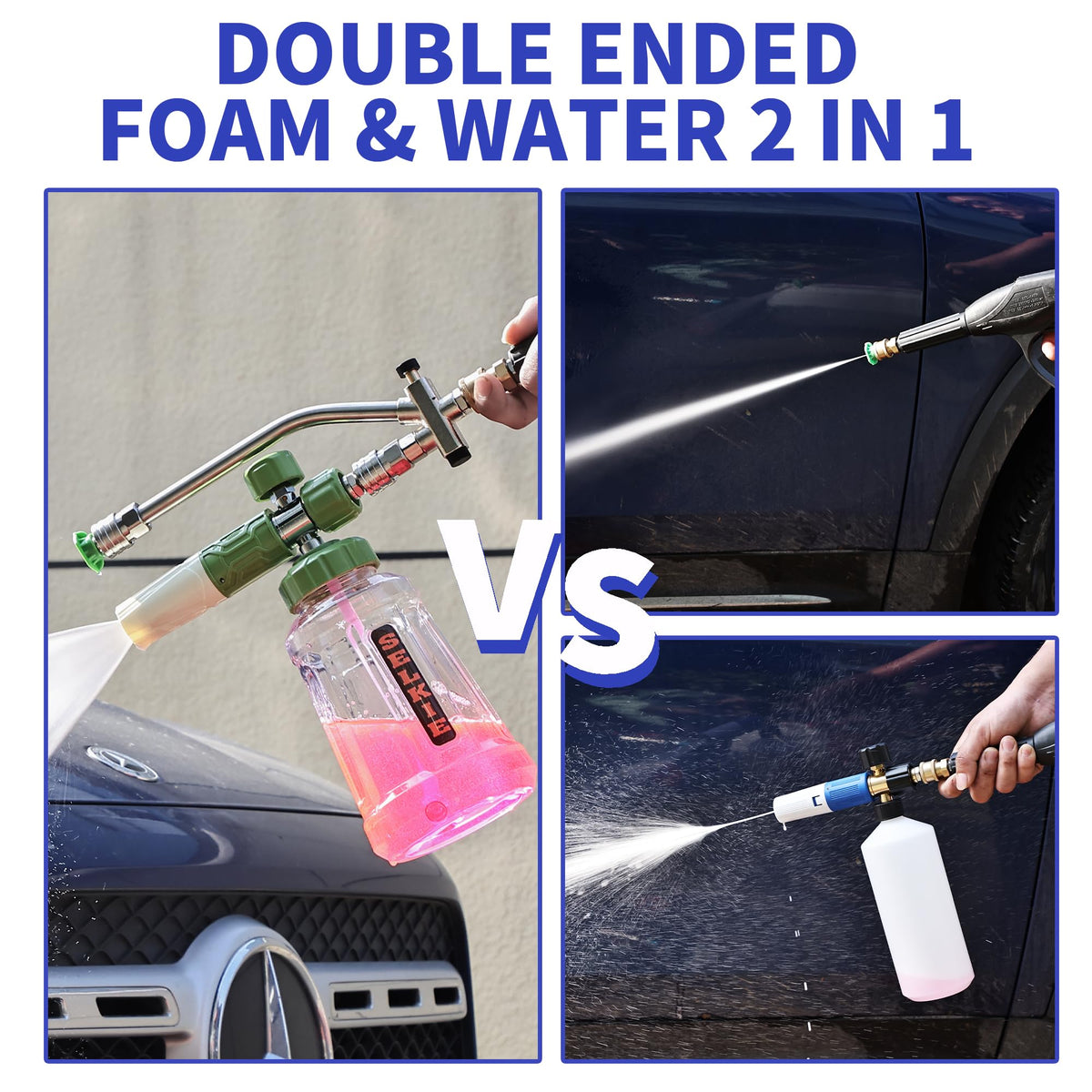 Selkie foam blaster in action for cars and motorcycles