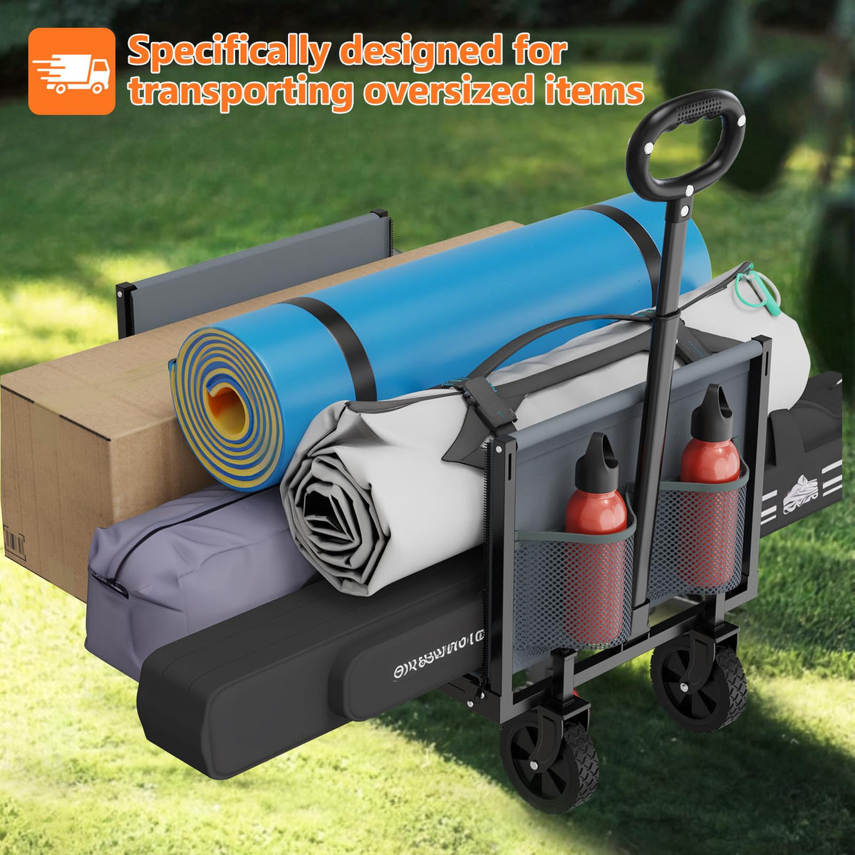 Semoprus YACONA wagon with all-terrain wheels for varied terrain