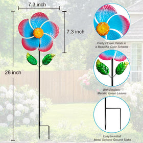 Senflame metal windmill designed for outdoor durability and year-round charm