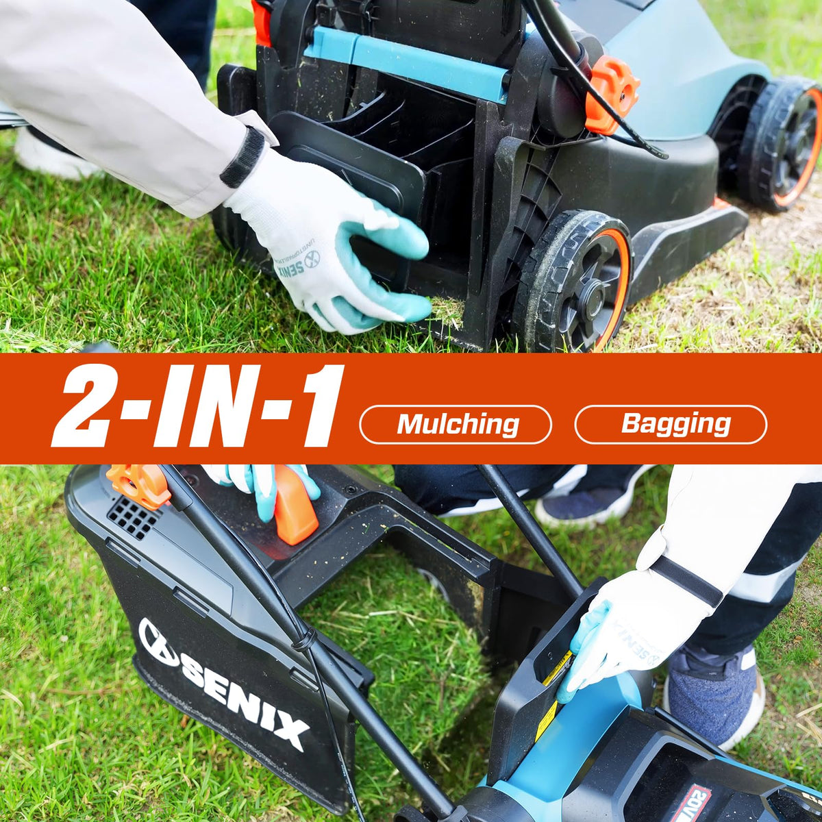 SENIX five-position height adjustment from 1 to 2.5 inches