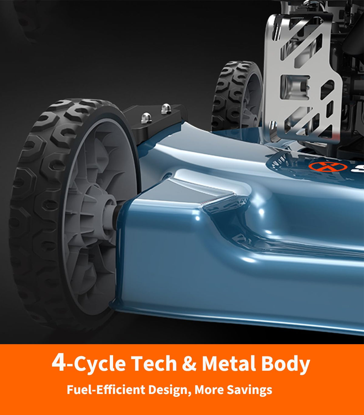 SENIX fuel-efficient design offering lower operating costs per mower session