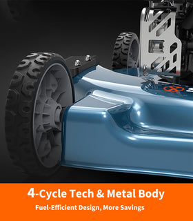 SENIX fuel-efficient design offering lower operating costs per mower session