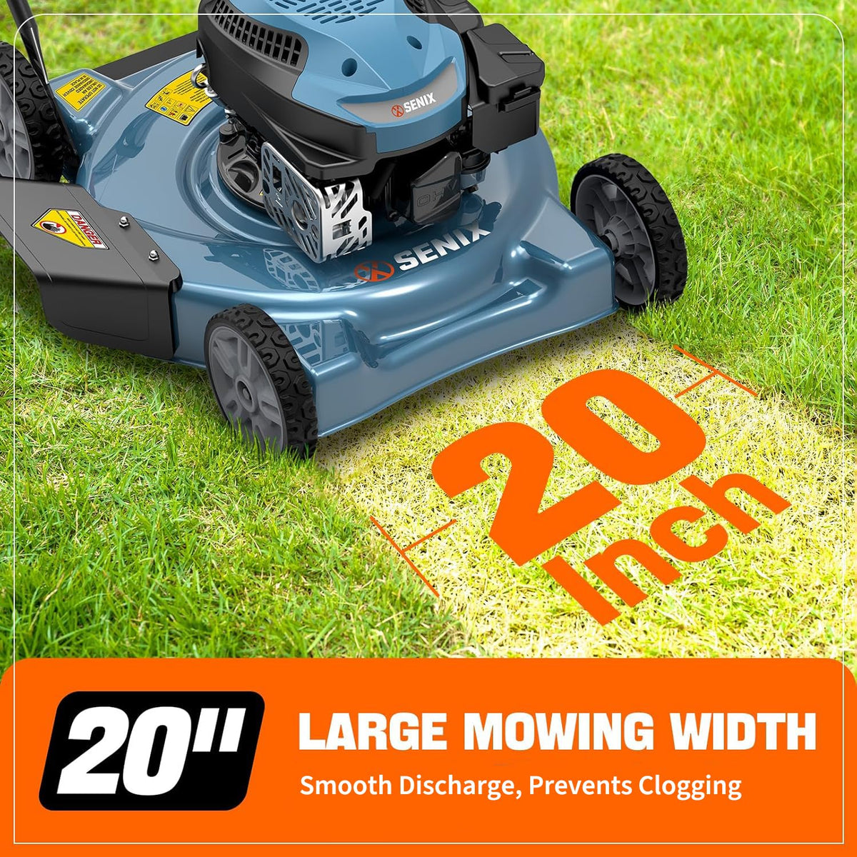 SENIX steel deck construction built for durability in lawn care