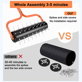 Senjoys aerator with 45 preassembled spikes ready for use
