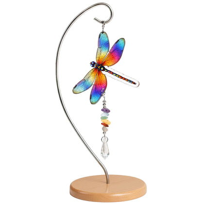 Sensemory dragonfly gift for women, a charming desk adornment that shines in natural light.