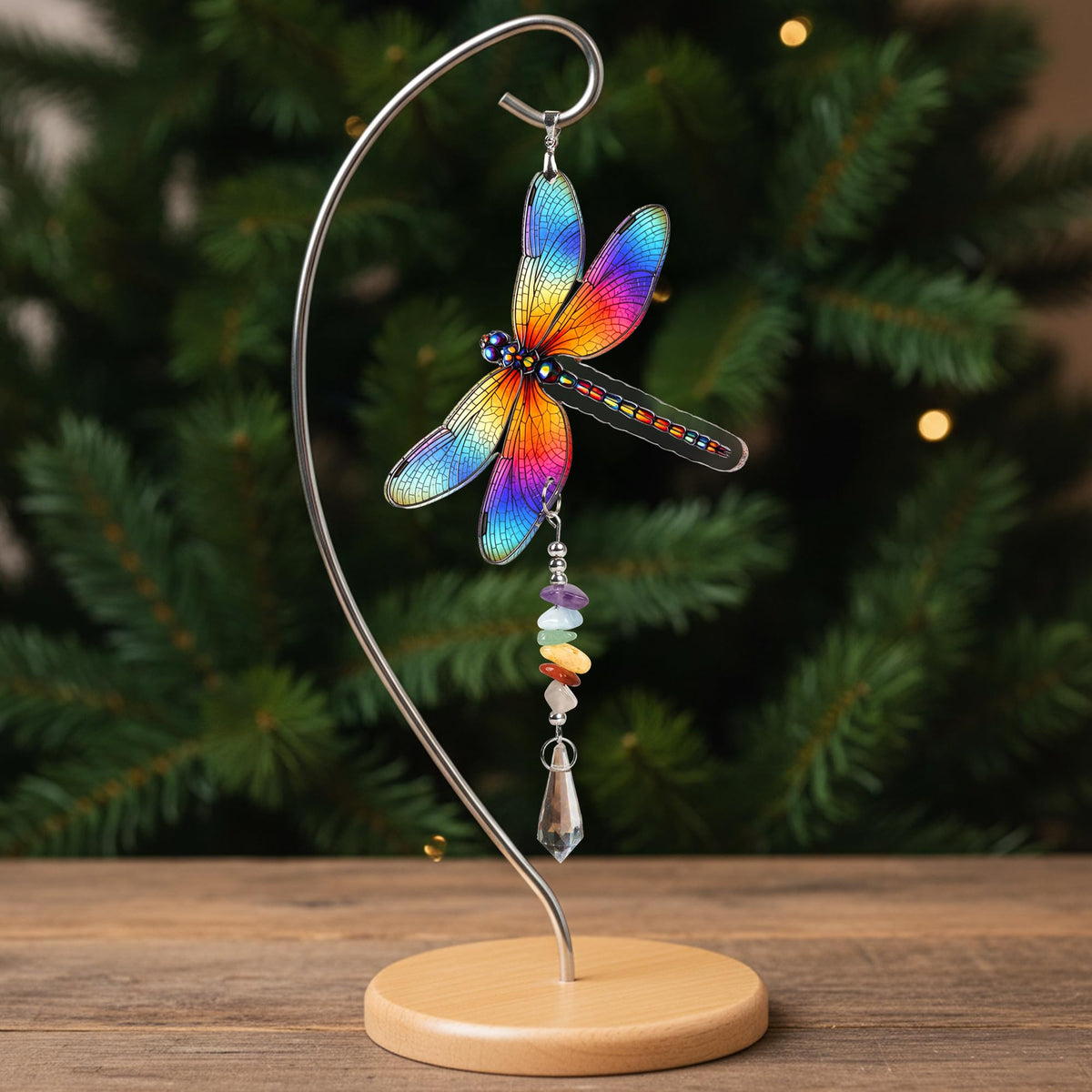Sensemory dragonfly high quality design, durable stained glass effect that catches light beautifully.