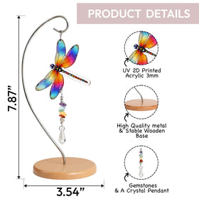 Sensemory dragonfly home decor for office or living space, brightens desks and tables.