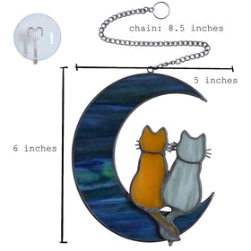 Vivid stained glass catches sunlight for shimmering display in any window or wall