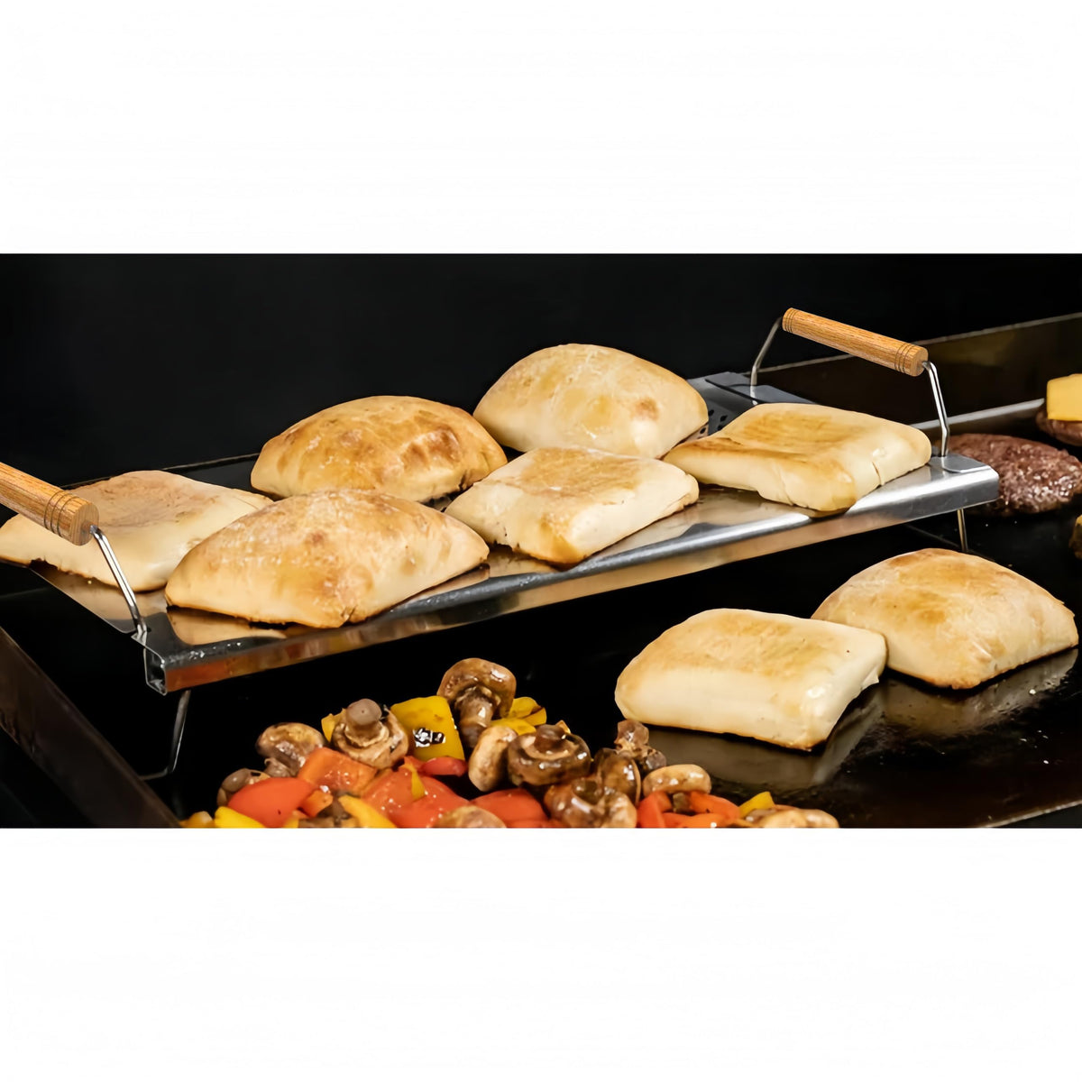 Compatible with Weber and most flat top grills for versatile use