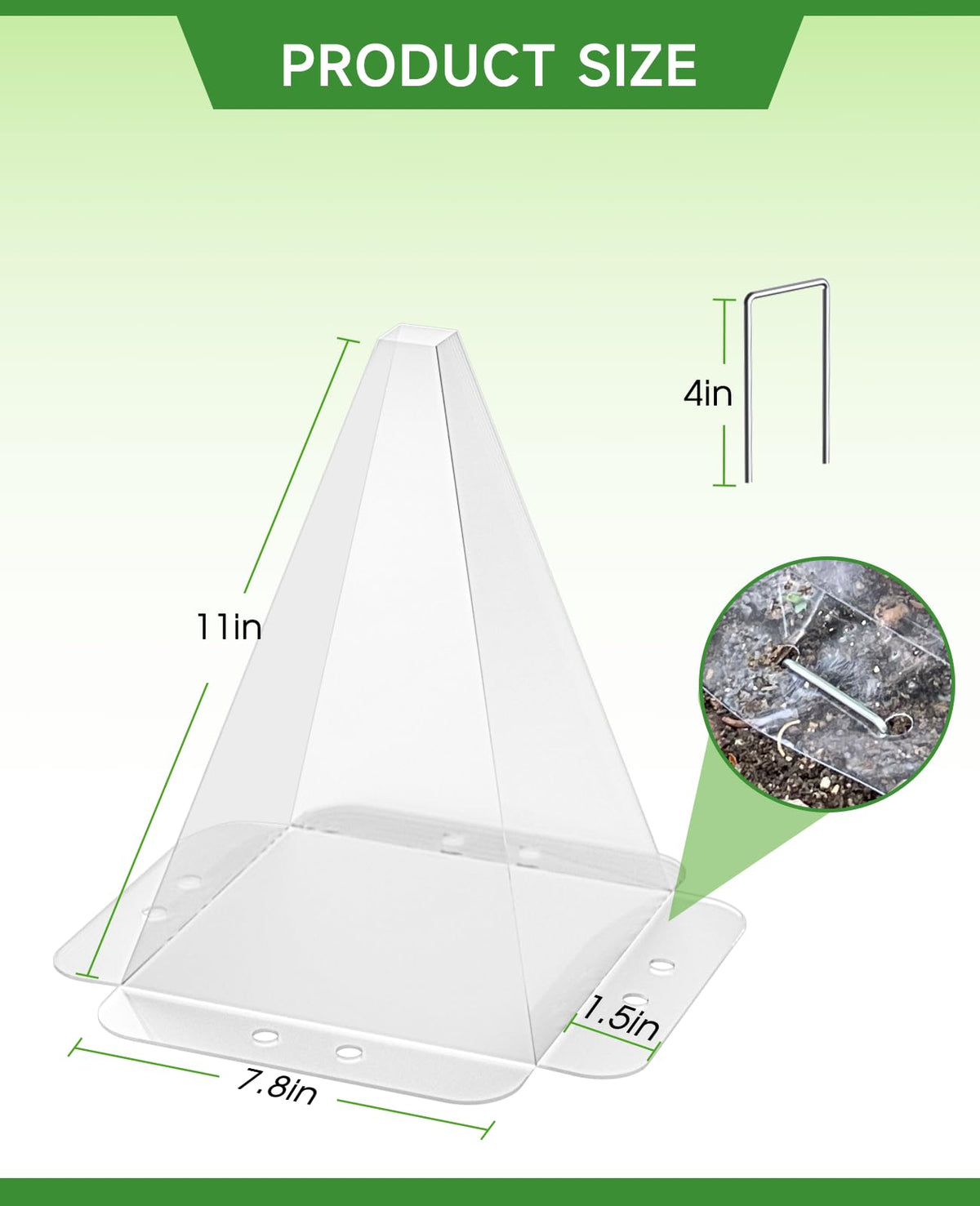 SENWELL-KA 80 metal stakes secure covers firmly against wind and weather