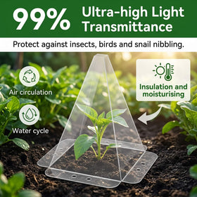 Easy to install seedling protectors simplify setup and removal
