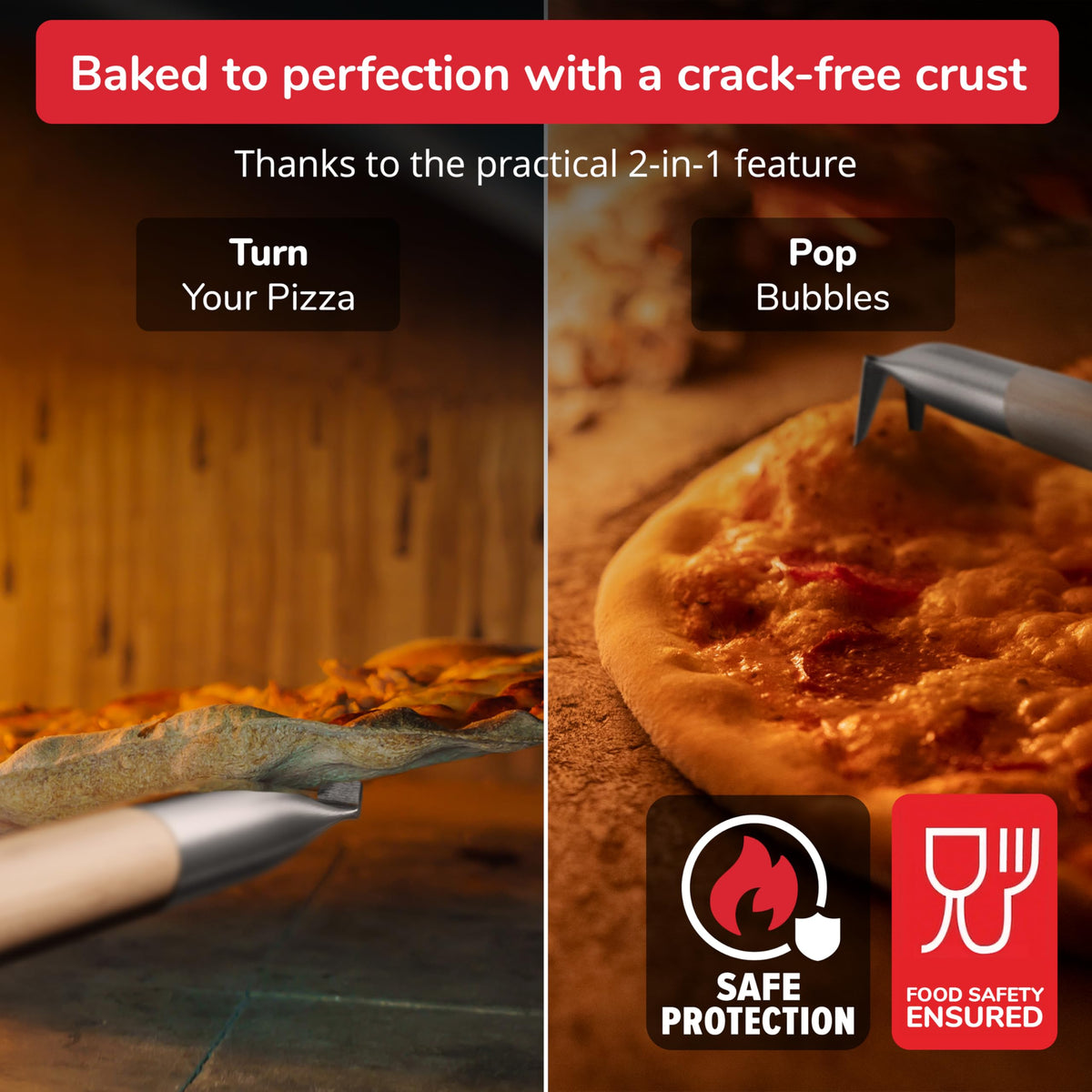 Senwosa pizza-bubble-popper to flatten bubbles for even crust