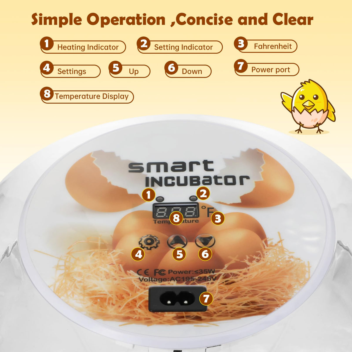 SENXINGYAN digital temperature and humidity display for real-time monitoring