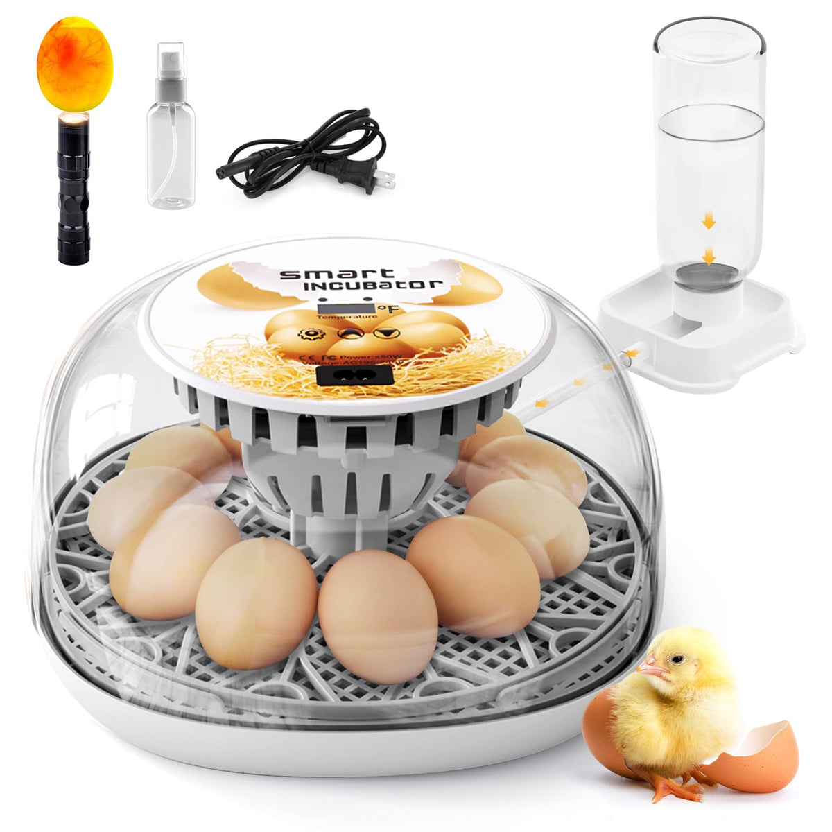 SENXINGYAN egg incubator 360° view window for easy monitoring of eggs