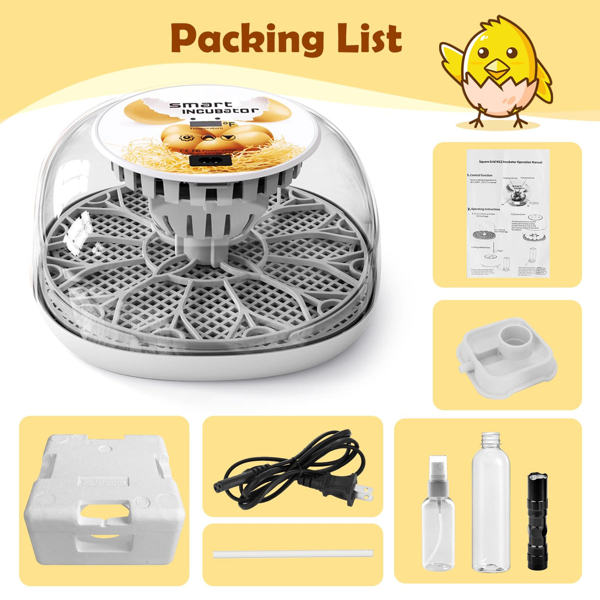 SENXINGYAN transparent incubator enables family to watch hatch progress