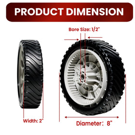 SENZHAO 634-05281A drive wheel detail with bore and tread features.