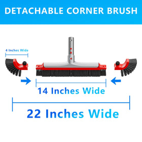 Sepetrel brush head features a 45-degree angled design for optimal wall scrubbing.