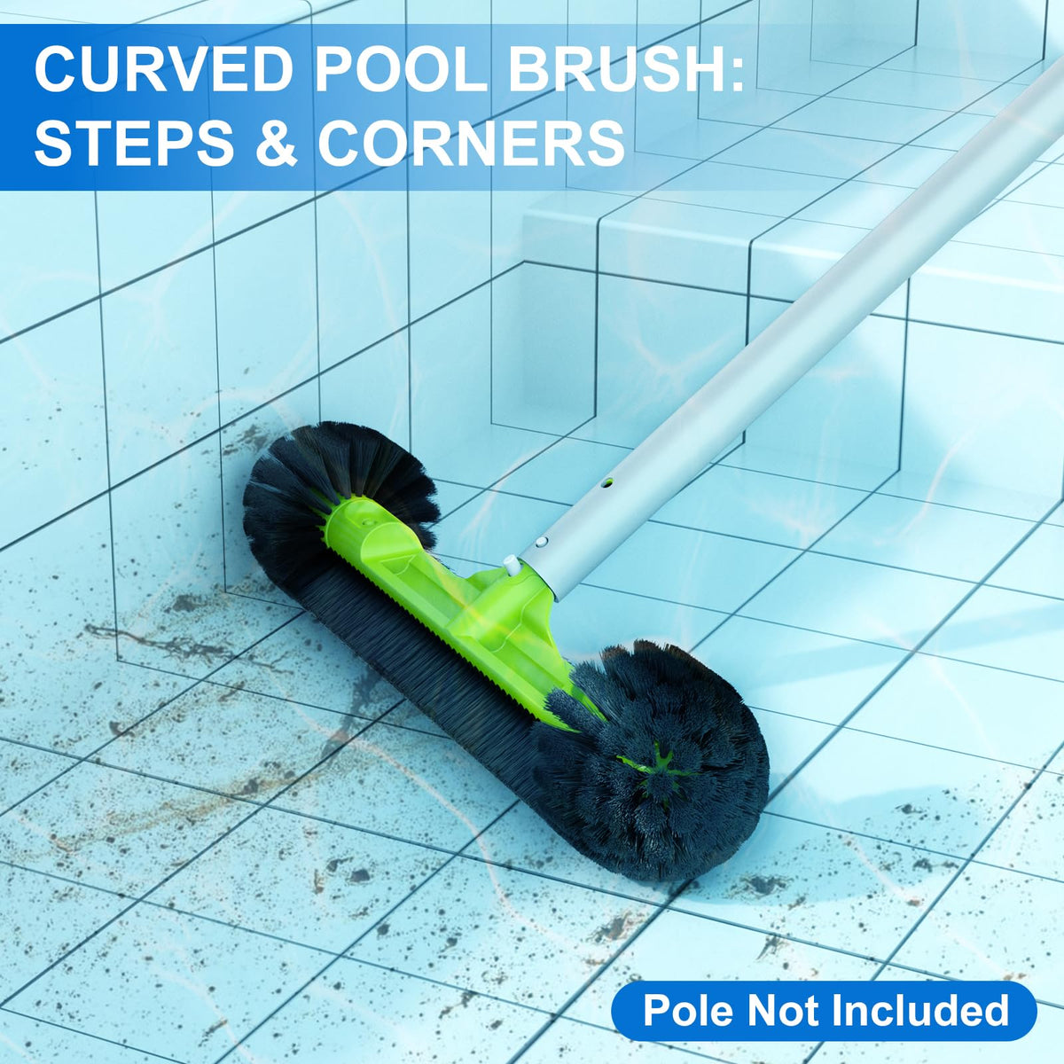 Sepetrel compatible with 1-1/4 inch standard pool poles for easy setup