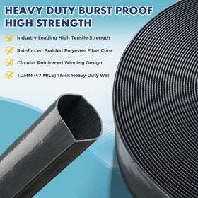 Sepetrel hose includes clamps for a secure leak-free connection