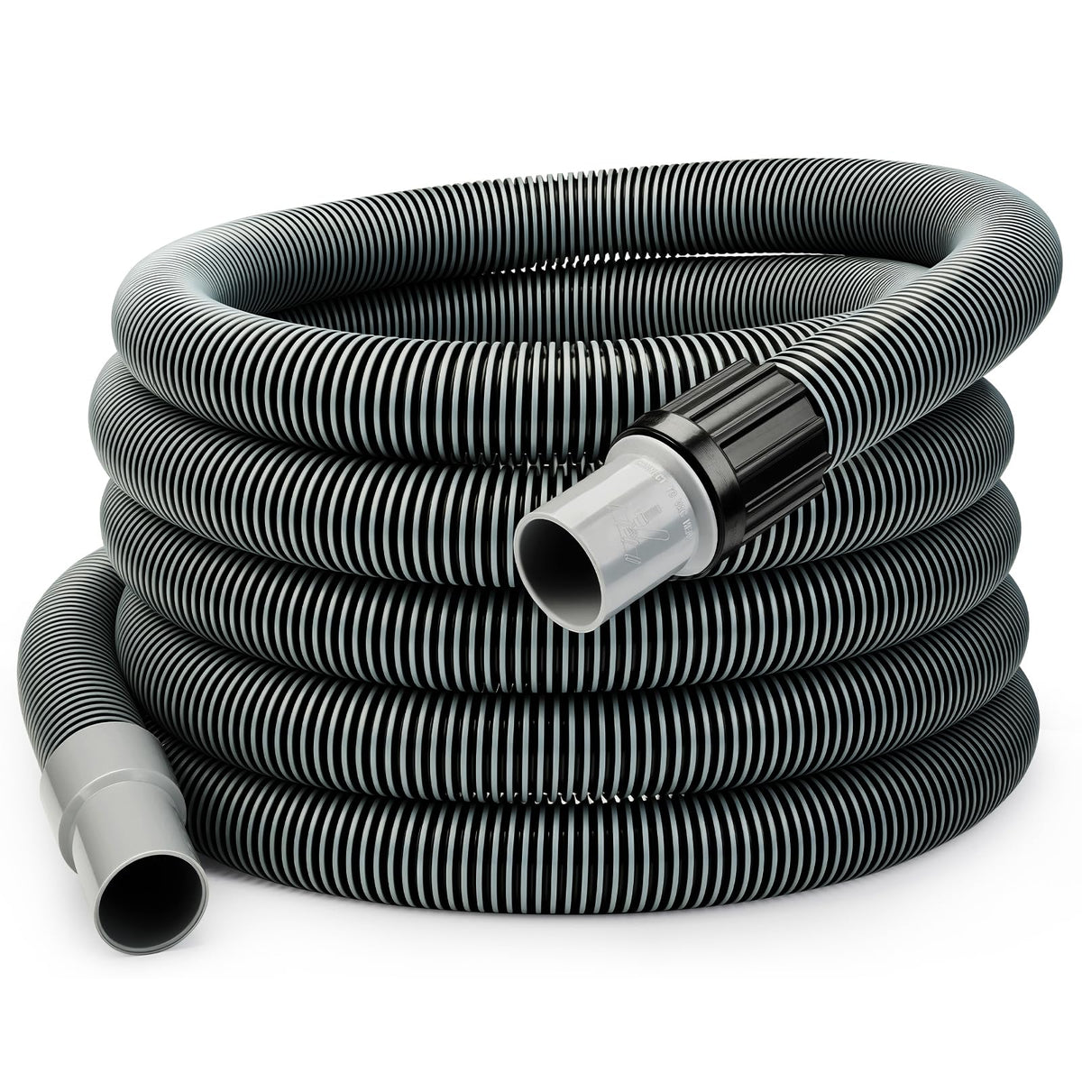 Sepetrel pool vacuum hose with 360 swivel cuff for kink-free cleaning.