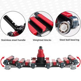 Sepetrel 12 low-friction wheels glide over corners and steps