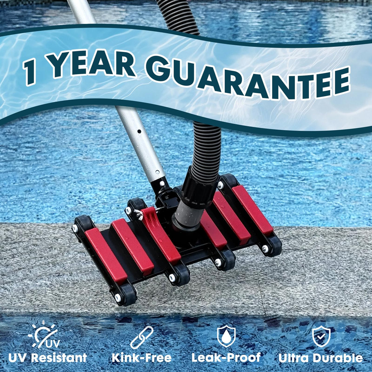 Sepetrel universal-fit hose and head work with most pools and poles.