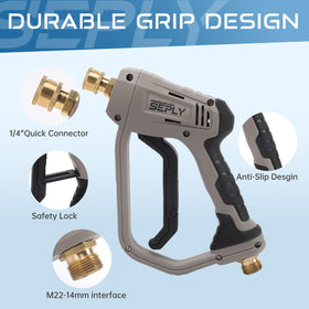 SEPLY brass reinforced construction durable under high pressure