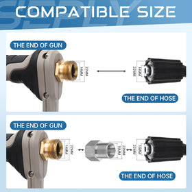 SEPLY high-pressure water flow powerful jet for grime removal