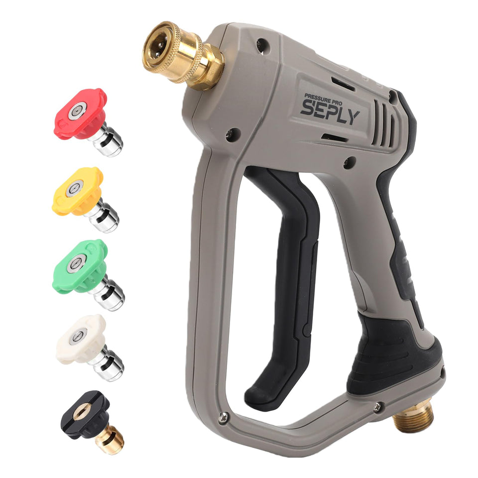 SEPLY short pressure washer gun 5000psi compact for tough car cleaning