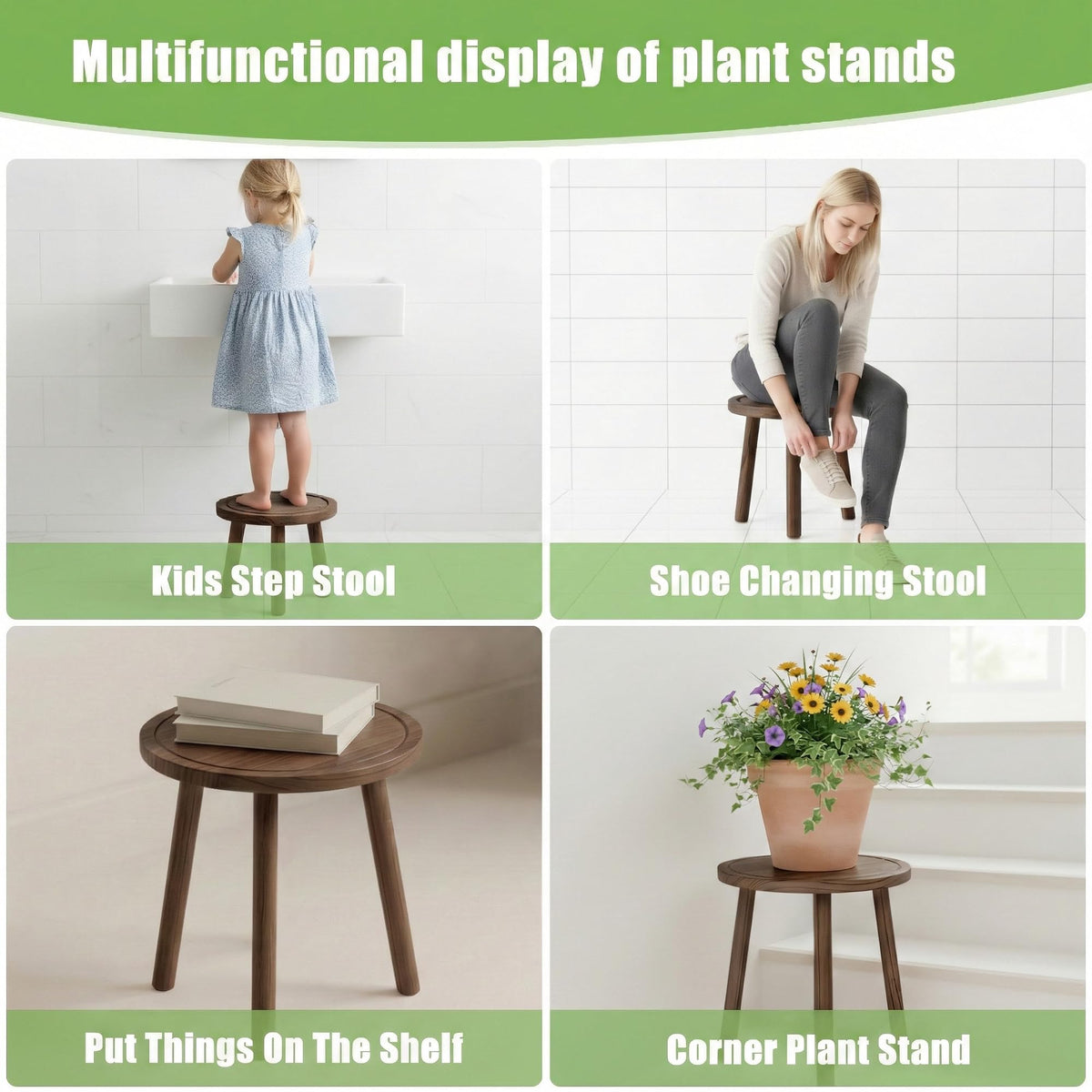 SEQUEDA wide-base design provides stable support for a large pot.