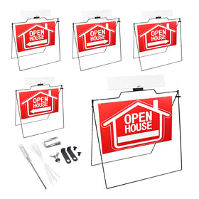 SERABETTO open house sign on an A-frame 30x28 front view boosts curb appeal.