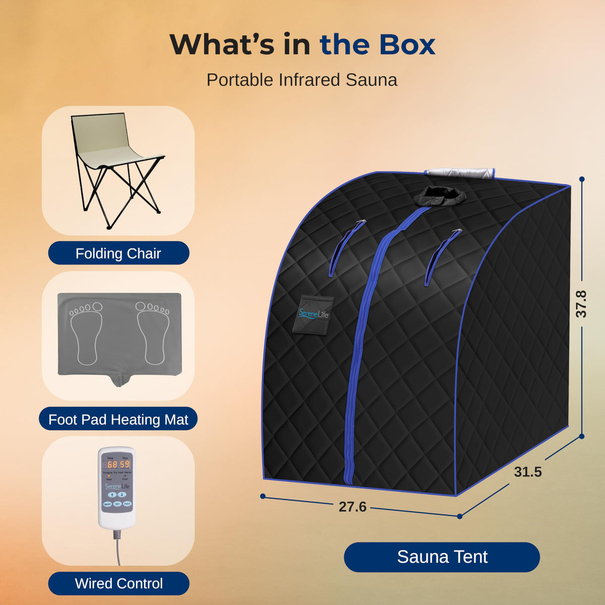 SereneLife assembled tent with compact dimensions suitable for small rooms