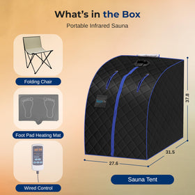 SereneLife assembled tent with compact dimensions suitable for small rooms