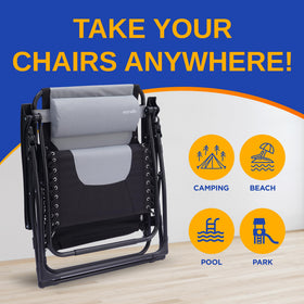 SereneLife steel frame with double bungee cords offers strong, durable support.
