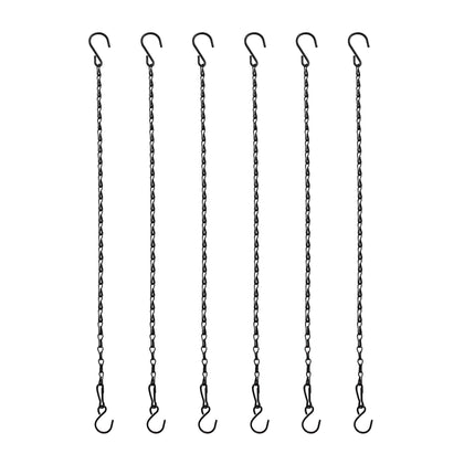 Sersberg 21-inch black hanging chain set provides sturdy plant support