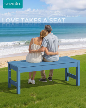 SERWALL backless design suits patios, gardens, and parks