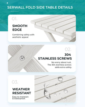 SERWALL HDPE weather-resistant surface withstands sun and rain.