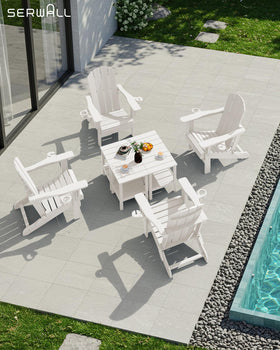 SERWALL maintenance-free HDPE surface cleans easily with water.