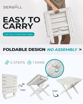 SERWALL portable folding design enables quick outdoor setup.