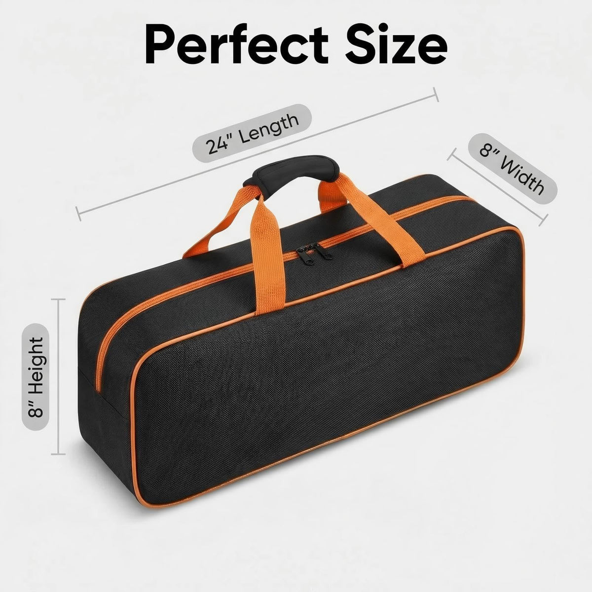 Setmoi waterproof Oxford fabric protects tools from rain and grease.