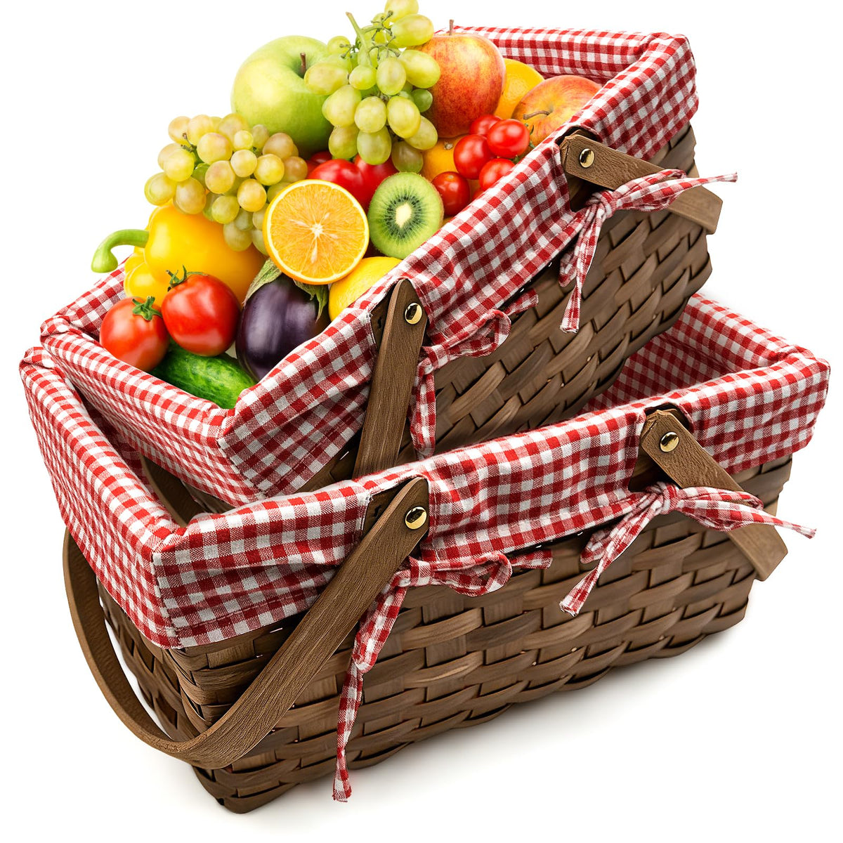 Seuqhck versatile display basket doubles as centerpiece or gift presentation