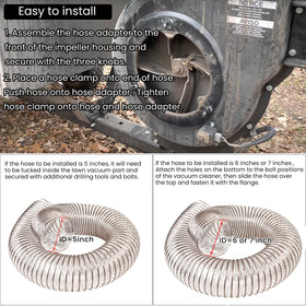 sevencow 43791 creates a tight seal, reducing leaks and clogs during lawn cleanup.