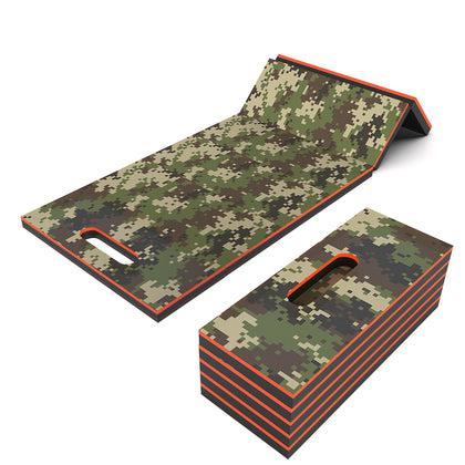 Sevenjungle foldable EVA kneeling pad in camouflage, ideal for comfortable garden kneeling