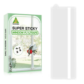 Sevenlakes window fly traps on glass provide discreet, clear pest control for kitchens.